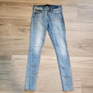 Women's Express Light Blue Jean Leggings